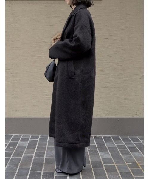 2025 WINTER PRE ORDER]ウールタッチシャギーチェスターロングコート