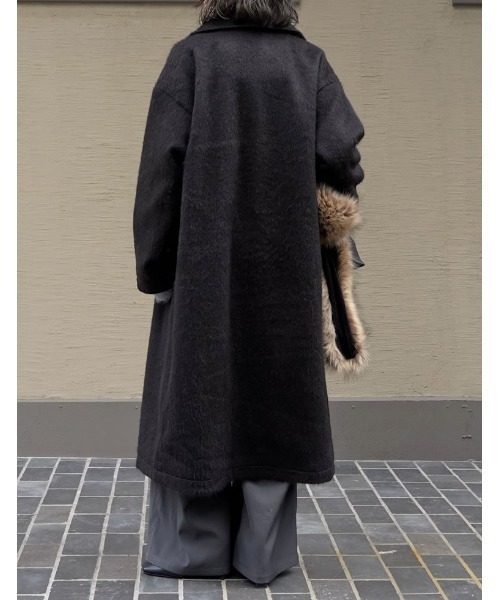 2025 WINTER PRE ORDER]ウールタッチシャギーチェスターロングコート