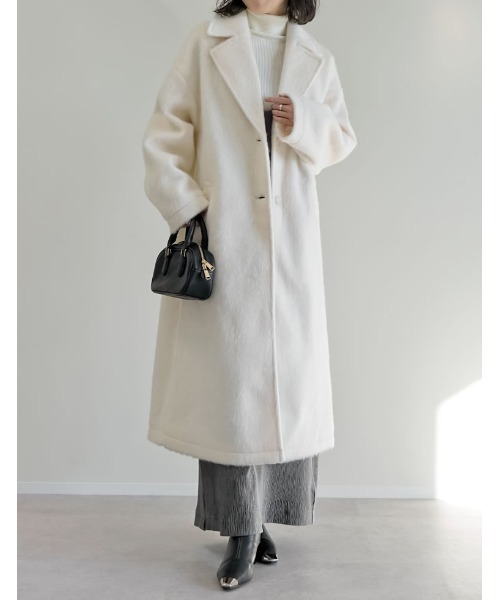 セール】[2025 WINTER PRE ORDER]ウールタッチシャギーチェスター