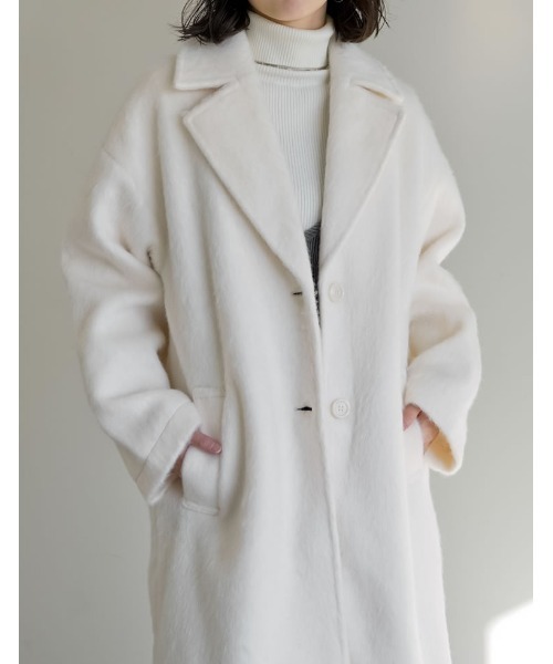 セール】[2025 WINTER PRE ORDER]ウールタッチシャギーチェスター