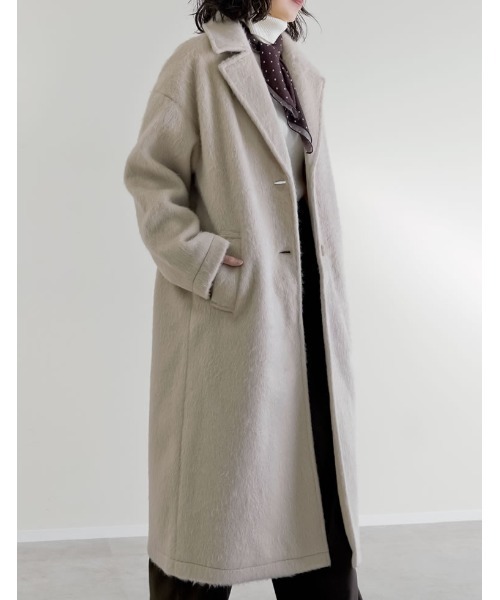 セール】[2025 WINTER PRE ORDER]ウールタッチシャギーチェスター