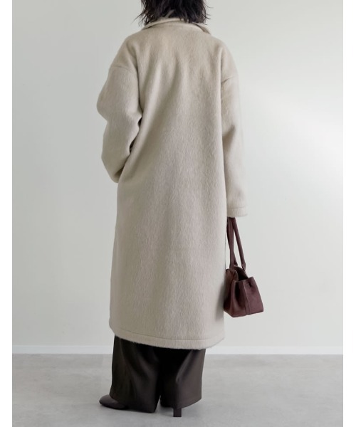 新品同様 現行 フェンディ 超ロング チェスターコート 48 ウールギャバ