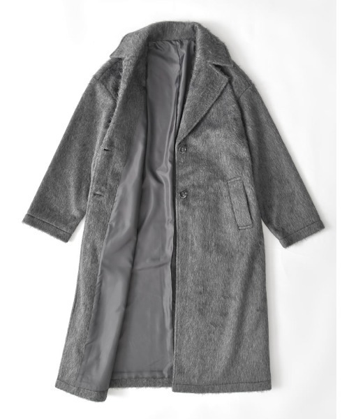 2025 WINTER PRE ORDER]ウールタッチシャギーチェスターロングコート