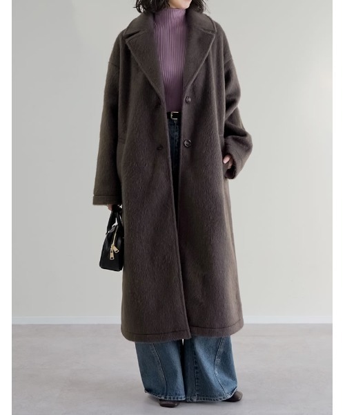 セール】[2025 WINTER PRE ORDER]ウールタッチシャギーチェスター