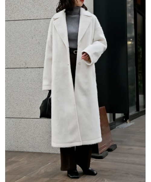 セール】[2025 WINTER PRE ORDER]ウールタッチシャギーチェスター