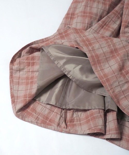 Crisp(クリスプ)の「チェックタックギャザースカート(スカート・レディース・ピンク/グリーン・FREE)」の18枚目の写真