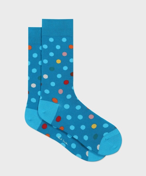 Paul Smith(ポールスミス)の「ポイントカラードット ソックス / 230643 CS(ソックス/靴下・メンズ・ネイビー/ダークグレー/ターコイズブルー・25-27)」の3枚目の写真
