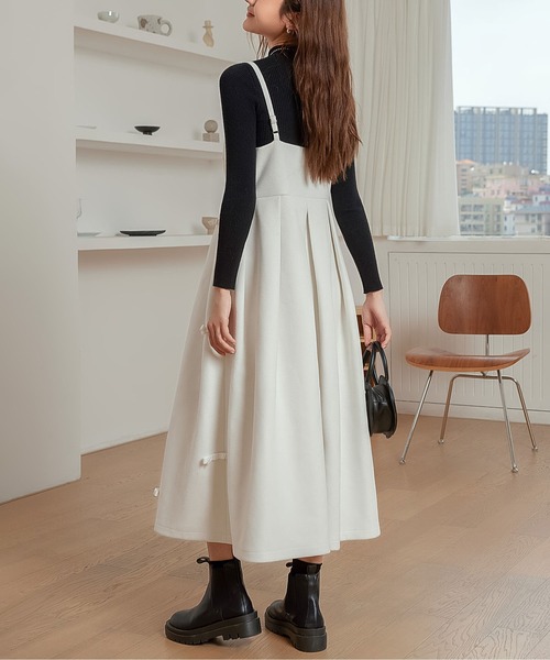 【新品未使用】リボンプリーツドレスメゾンスペシャルキャミワンピース MAISON SPECIAL（メゾンスペシャル）の「Ribbon Pleats Dress
