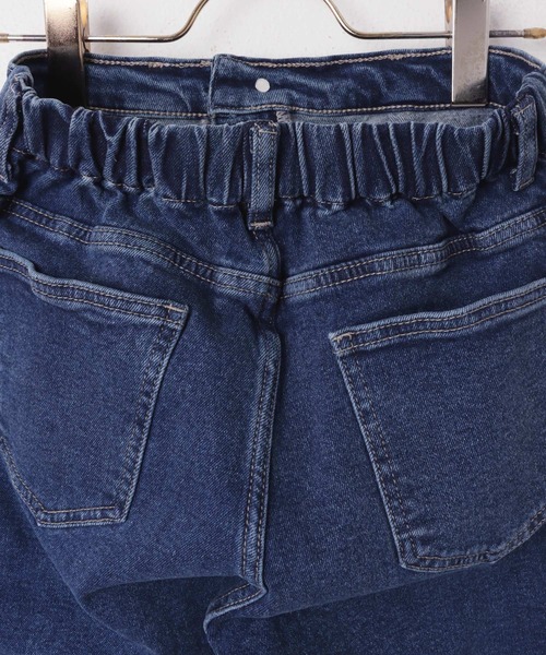 evernavy(エバーネイビー)の「ストレッチ裏微起毛ベイカーデニムパンツ(デニムパンツ・レディース・ブルー・M/L)」の12枚目の写真