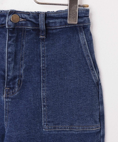 evernavy(エバーネイビー)の「ストレッチ裏微起毛ベイカーデニムパンツ(デニムパンツ・レディース・ブルー・M/L)」の14枚目の写真
