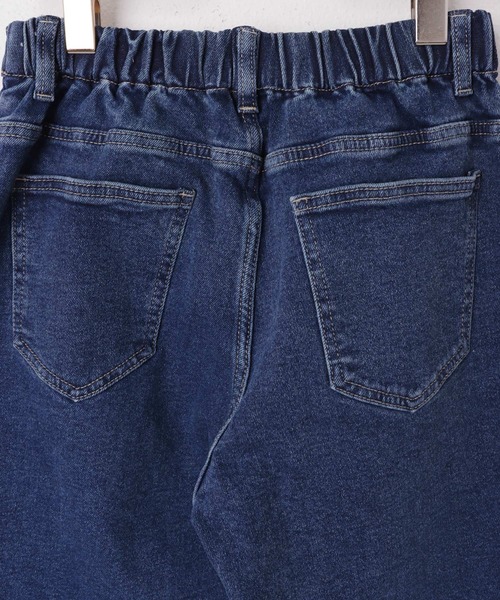 evernavy(エバーネイビー)の「ストレッチ裏微起毛ベイカーデニムパンツ(デニムパンツ・レディース・ブルー・M/L)」の16枚目の写真