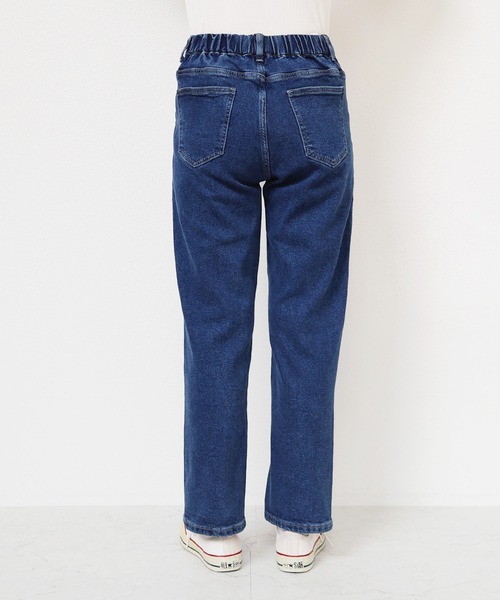 evernavy(エバーネイビー)の「ストレッチ裏微起毛ベイカーデニムパンツ(デニムパンツ・レディース・ブルー・M/L)」の8枚目の写真