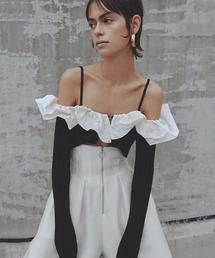 PRANK PROJECT | 【24SPRING PRE ORDER】フリルショートカーデ / Ruffled Short Cardigan(カーディガン/ボレロ)