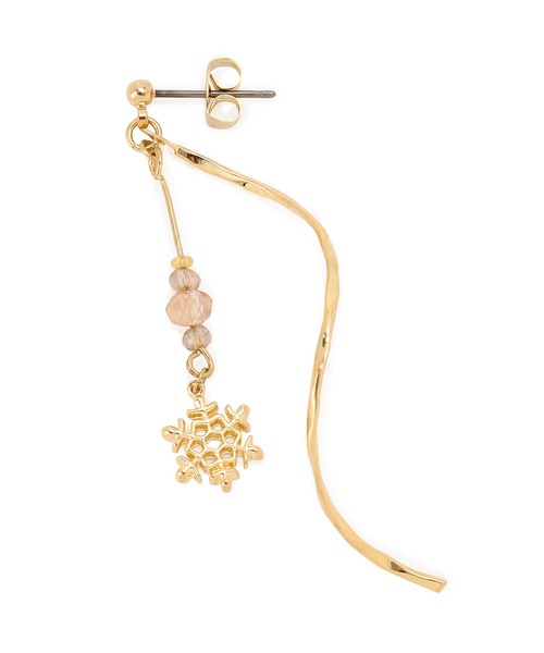 ROPE' PICNIC（ロペピクニック）の「スノーフレークメタルカーブラインピアス（ピアス（両耳用）・レディース・ゴールド/シルバー・FREE）」の5枚目の写真