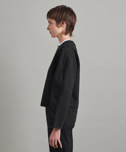 LOEFF（ロエフ）の「＜LOEFF＞11OZ ブラック デニムジャケット（デニムジャケット・レディース・ブラック・0/1）」の4枚目の写真