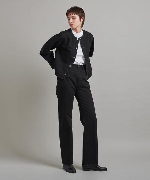 LOEFF（ロエフ）の「＜LOEFF＞11OZ ブラック デニムジャケット（デニムジャケット・レディース・ブラック・0/1）」の6枚目の写真