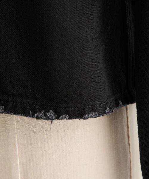 LOEFF（ロエフ）の「＜LOEFF＞11OZ ブラック デニムジャケット（デニムジャケット・レディース・ブラック・0/1）」の14枚目の写真