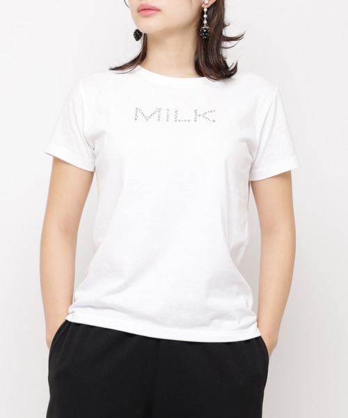 tシャツ TWINKLE MILK Tシャツ レディース TWINKLE MILK Tシャツ（Tシャツ/カットソー）｜MILK（ミルク）の