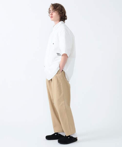 BEAMS HEART（ビームスハート）の「BEAMS HEART / レタード オックス ビッグ ショートスリーブ シャツ（シャツ/ブラウス・メンズ・ブラック/ネイビー/ホワイト・SMALL/MEDIUM/LARGE）」の19枚目の写真