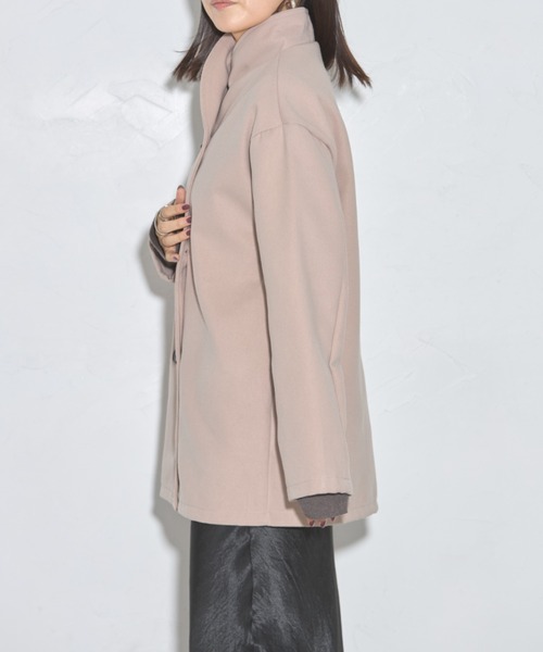 leimn（レイムン）の「ジャケットコート（テーラードジャケット・レディース・ベージュ/グレー・FREE）」の12枚目の写真