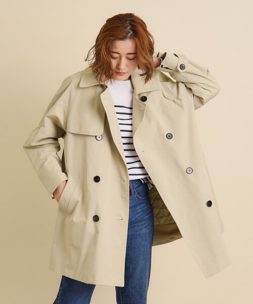 クミキョク 組曲 【WEB限定】2WAYライトトレンチ ショートコート