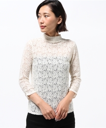 BEAMS LIGHTS Women's | BEAMS LIGHTS / レースロングスリーブプルオーバー(シャツ/ブラウス)