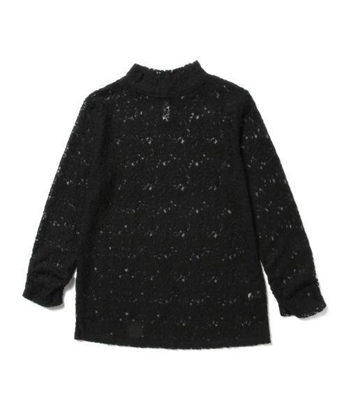 BEAMS LIGHTS Women's（ビームスライツ ウィメンズ）の「BEAMS LIGHTS / レースロングスリーブプルオーバー（シャツ/ブラウス・レディース・ホワイト系その他/ブラック・36/38）」の6枚目の写真