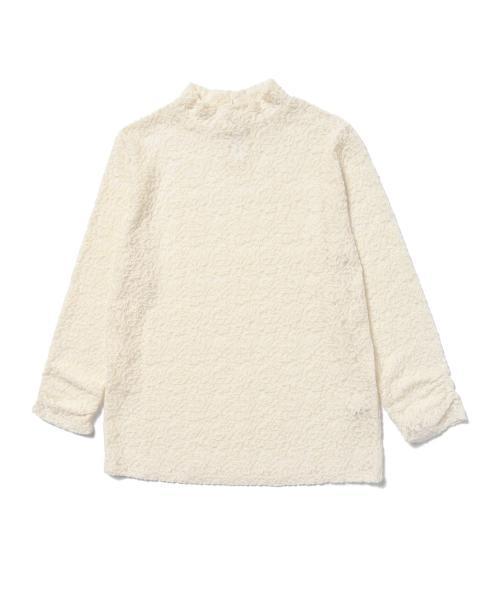 BEAMS LIGHTS Women's（ビームスライツ ウィメンズ）の「BEAMS LIGHTS / レースロングスリーブプルオーバー（シャツ/ブラウス・レディース・ホワイト系その他/ブラック・36/38）」の7枚目の写真
