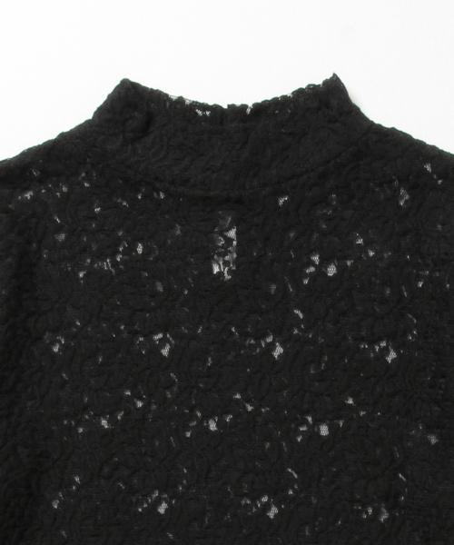 BEAMS LIGHTS Women's（ビームスライツ ウィメンズ）の「BEAMS LIGHTS / レースロングスリーブプルオーバー（シャツ/ブラウス・レディース・ホワイト系その他/ブラック・36/38）」の11枚目の写真