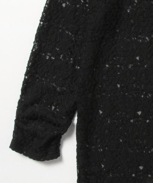 BEAMS LIGHTS Women's（ビームスライツ ウィメンズ）の「BEAMS LIGHTS / レースロングスリーブプルオーバー（シャツ/ブラウス・レディース・ホワイト系その他/ブラック・36/38）」の12枚目の写真