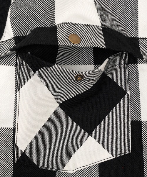 GOD BLESS YOU(ゴッドブレスユー)の「GOD BLESS YOU CHECK SHIRTS JACKET(その他アウター・メンズ・レッド/ブラック・M/L)」の9枚目の写真