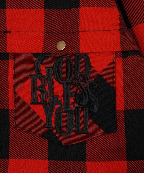 GOD BLESS YOU(ゴッドブレスユー)の「GOD BLESS YOU CHECK SHIRTS JACKET(その他アウター・メンズ・レッド/ブラック・M/L)」の18枚目の写真