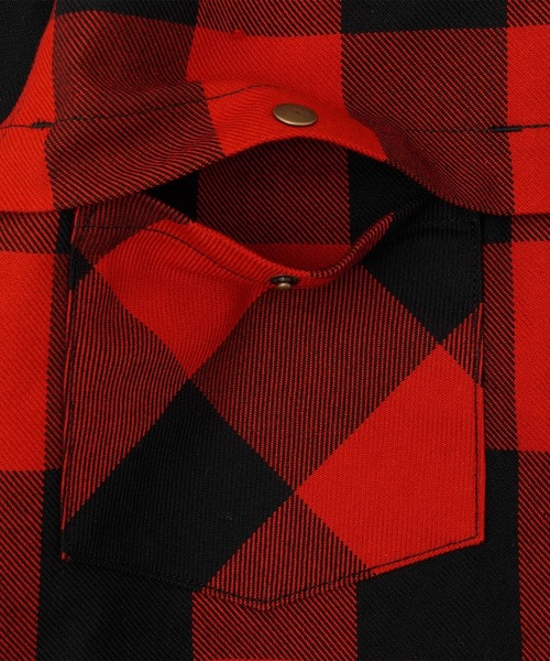 GOD BLESS YOU(ゴッドブレスユー)の「GOD BLESS YOU CHECK SHIRTS JACKET(その他アウター・メンズ・レッド/ブラック・M/L)」の6枚目の写真