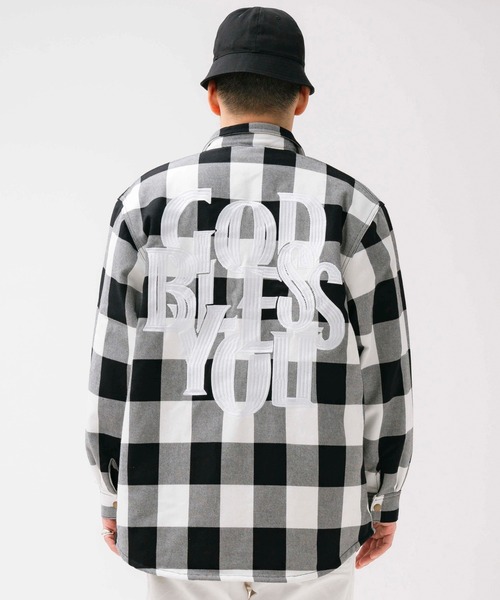 GOD BLESS YOU(ゴッドブレスユー)の「GOD BLESS YOU CHECK SHIRTS JACKET(その他アウター・メンズ・レッド/ブラック・M/L)」の11枚目の写真