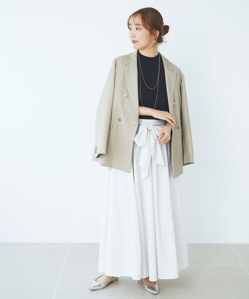 le.coeur blanc（ルクールブラン）の「ダブルブレストジャケット（その他アウター・レディース・モカ/ネイビー・38）」の12枚目の写真