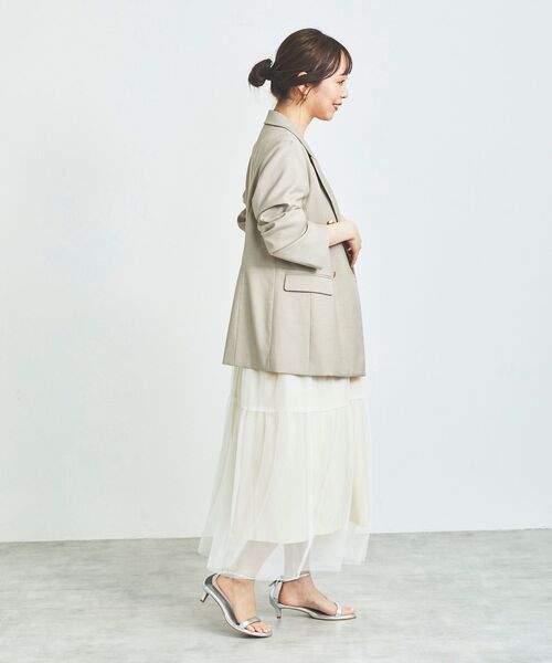 le.coeur blanc（ルクールブラン）の「ダブルブレストジャケット（その他アウター・レディース・モカ/ネイビー・38）」の16枚目の写真