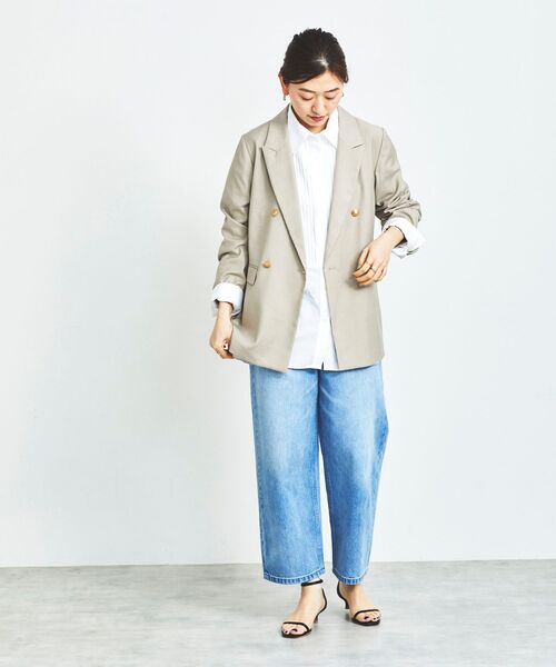 le.coeur blanc（ルクールブラン）の「ダブルブレストジャケット（その他アウター・レディース・モカ/ネイビー・38）」の18枚目の写真