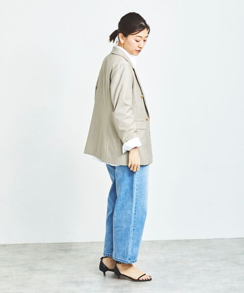 le.coeur blanc（ルクールブラン）の「ダブルブレストジャケット（その他アウター・レディース・モカ/ネイビー・38）」の20枚目の写真