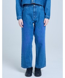 《Little sunny bite》 airbrushed denim pants