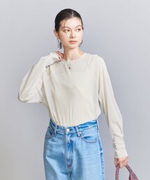 BEAUTY&YOUTH UNITED ARROWS | ポリエステルチュール ラグランスリーブ プルオーバー(Tシャツ/カットソー)