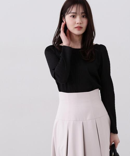 PROPORTION BODY DRESSING（プロポーションボディドレッシング）の「シュリンクブラウス / 1214110301（シャツ/ブラウス・レディース・ホワイト系その他/ライトグリーン/ブラック・SMALL/MEDIUM）」の6枚目の写真