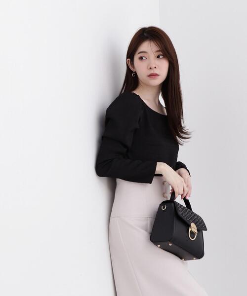 PROPORTION BODY DRESSING（プロポーションボディドレッシング）の「シュリンクブラウス / 1214110301（シャツ/ブラウス・レディース・ホワイト系その他/ライトグリーン/ブラック・SMALL/MEDIUM）」の11枚目の写真