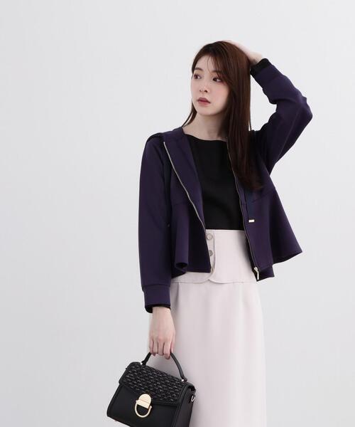 PROPORTION BODY DRESSING（プロポーションボディドレッシング）の「シュリンクブラウス / 1214110301（シャツ/ブラウス・レディース・ホワイト系その他/ライトグリーン/ブラック・SMALL/MEDIUM）」の13枚目の写真