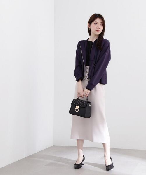 PROPORTION BODY DRESSING（プロポーションボディドレッシング）の「シュリンクブラウス / 1214110301（シャツ/ブラウス・レディース・ホワイト系その他/ライトグリーン/ブラック・SMALL/MEDIUM）」の14枚目の写真