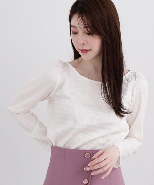 PROPORTION BODY DRESSING（プロポーションボディドレッシング）の「シュリンクブラウス / 1214110301（シャツ/ブラウス・レディース・ホワイト系その他/ライトグリーン/ブラック・SMALL/MEDIUM）」の21枚目の写真