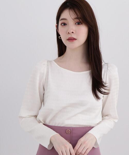 PROPORTION BODY DRESSING（プロポーションボディドレッシング）の「シュリンクブラウス / 1214110301（シャツ/ブラウス・レディース・ホワイト系その他/ライトグリーン/ブラック・SMALL/MEDIUM）」の22枚目の写真