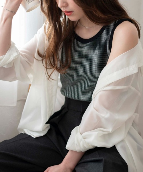 WEGO（ウィゴー）の「WEGO/シンプルタンク（タンクトップ・レディース・ブラック/ホワイト/その他1/その他2・FREE）」の4枚目の写真