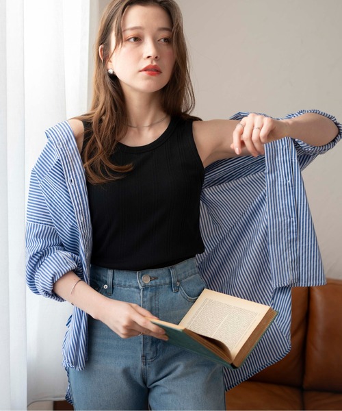 WEGO（ウィゴー）の「WEGO/シンプルタンク（タンクトップ・レディース・ブラック/ホワイト/その他1/その他2・FREE）」の19枚目の写真