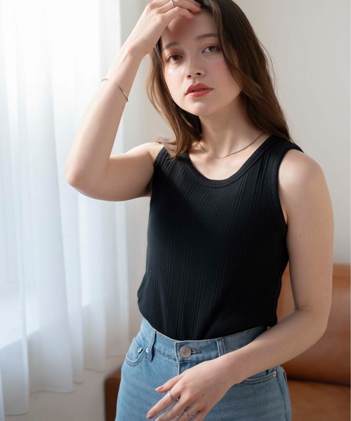 WEGO（ウィゴー）の「WEGO/シンプルタンク（タンクトップ・レディース・ブラック/ホワイト/その他1/その他2・FREE）」の18枚目の写真