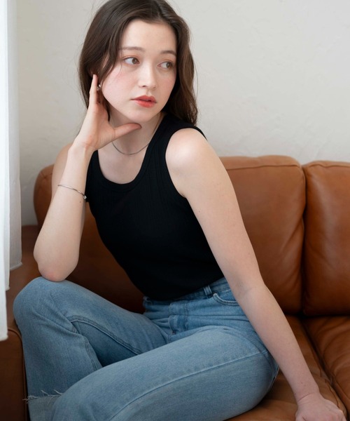 WEGO（ウィゴー）の「WEGO/シンプルタンク（タンクトップ・レディース・ブラック/ホワイト/その他1/その他2・FREE）」の16枚目の写真